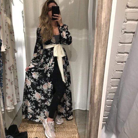 Stone Cold Fox Marilyn Duster / Robe / Size 1 / Floral print - Picture 8 of 8